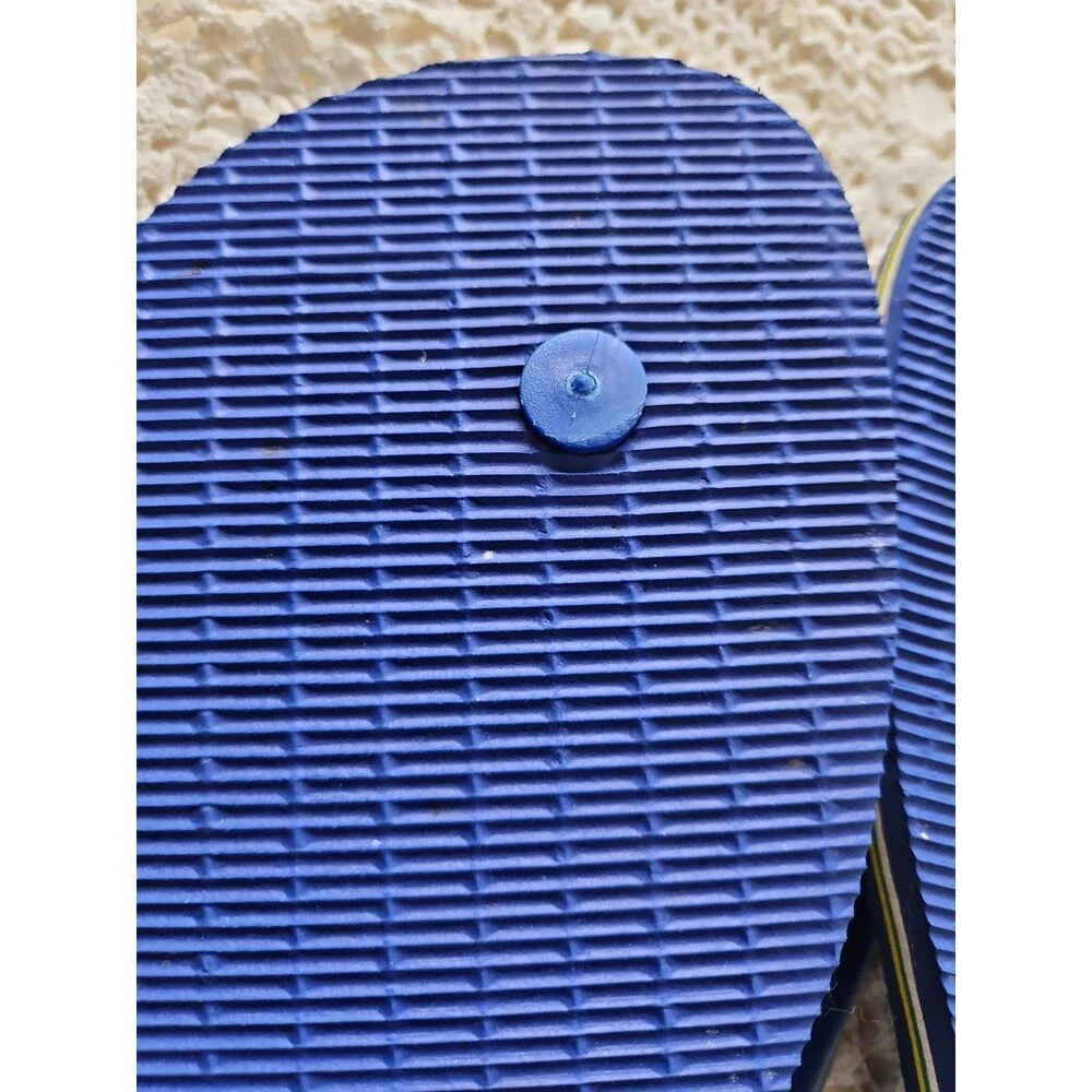 HAVAIANAS FLIP FLOPS BRAZIL LOGO BEACH SANDALS SZ 12